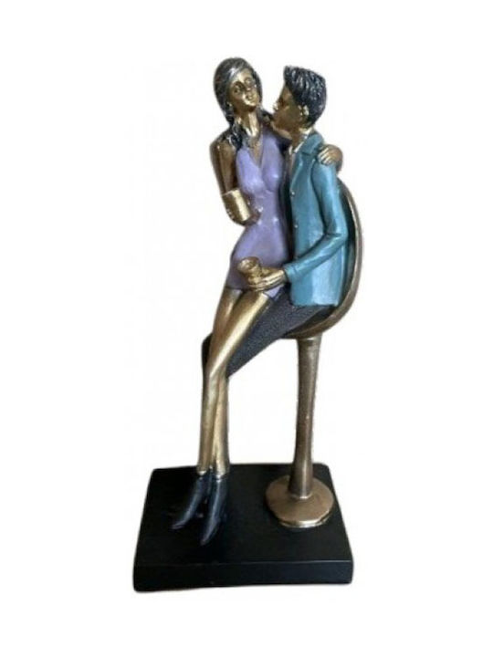 Cuplu Îndrăgostit Decorativ din Poliester 12x8.5x26.5cm