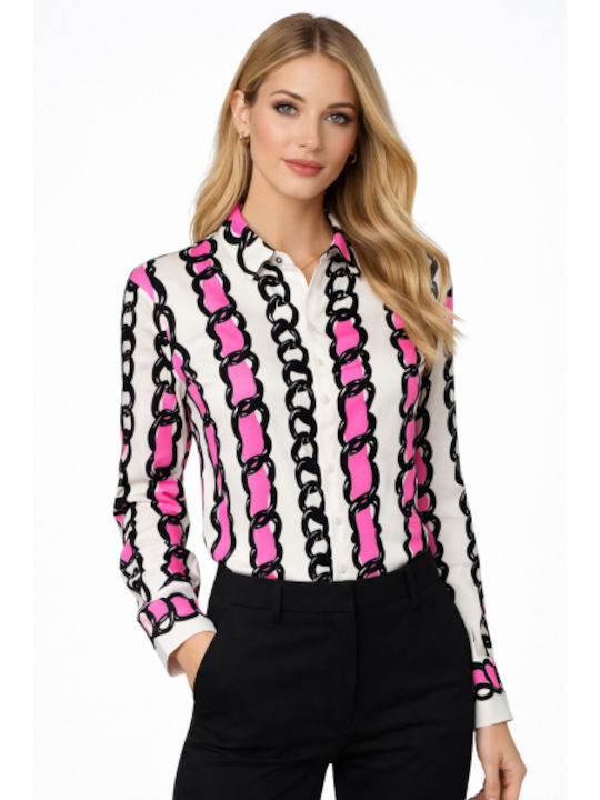 Long Sleeve Women's Shirt Fuchsia SL-20152JC-26SH-Fuchsia