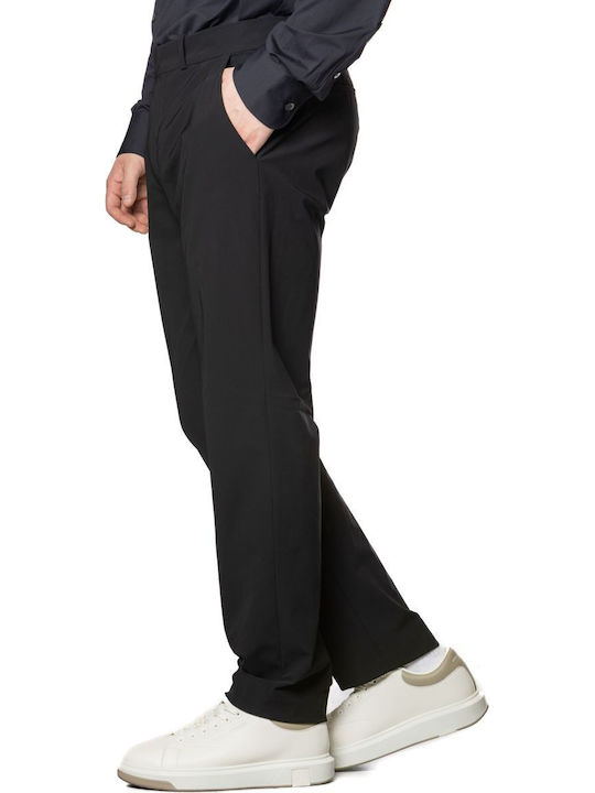 Chino Trousers In Straight Leg Black