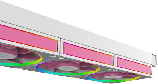 ID-Cooling FX360 Infinity Υδρόψυξη AIO CPU με 3 Ανεμιστήρες 120mm και ARGB Φωτισμό Ροζ