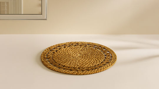 Polihome Round Rattan Placemats 35cm 4 Pieces Polihome Round Rattan Placemats 35cm 4 Pieces