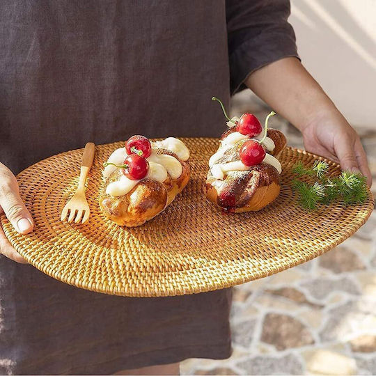 Polihome Σουπλά Στρογγυλό Rattan 36cm