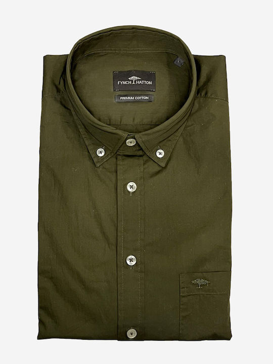 Дълъг Ръкав Риза в Стандартна Кройка Dark Khaki