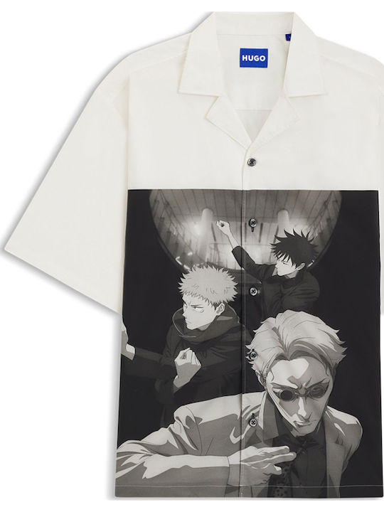 Eligino Short Sleeve Cotton Shirt White