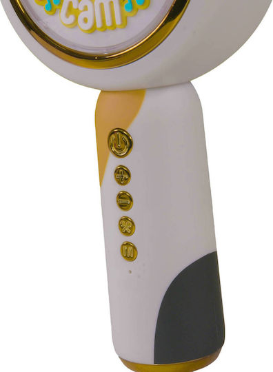 Lazerbuilt Wireless Karaoke Microphone Squishmallows Cam The Cat Gold