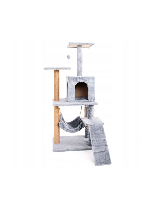 Stâlp Pentru Zgâriere Scândură Gri 65x68x124cm