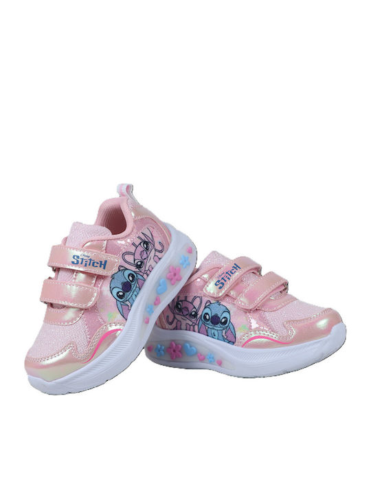Lilo & Stitch Kinder Sneaker mit Bügel- und Schleifenverschluss Rosa