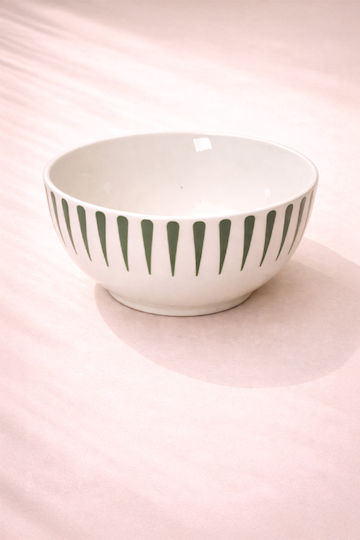 Kaemingk Round Porcelain Serving Bowl Diameter 15cm