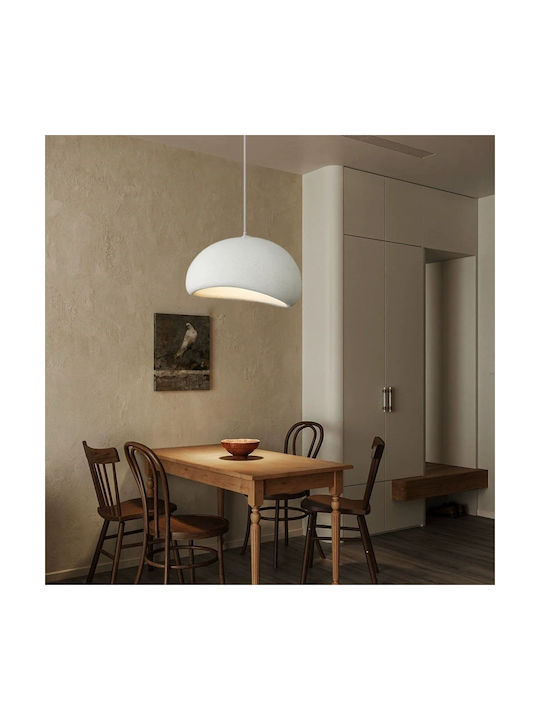 Home Lighting Pendant Ceiling Light White with E27 Socket 40x40cm