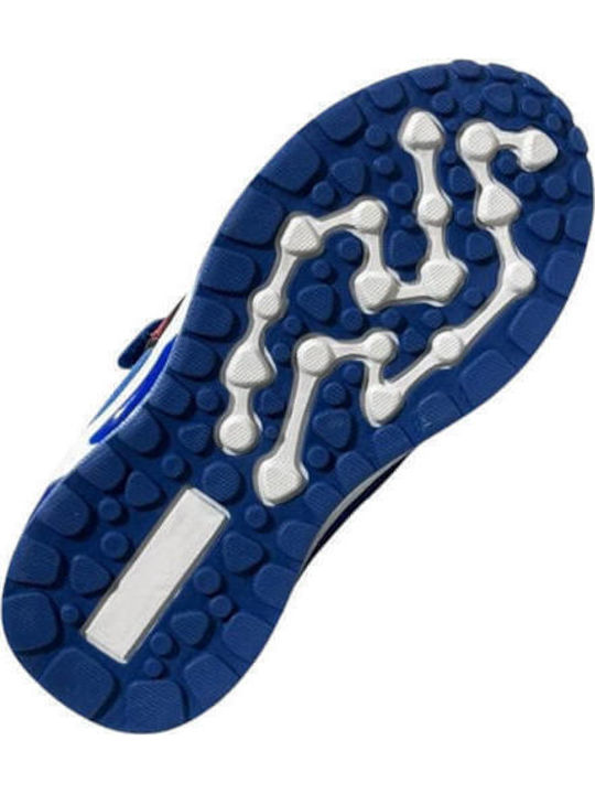 Kids Sneakers with Hoop & Loop Closure and Lights Blue