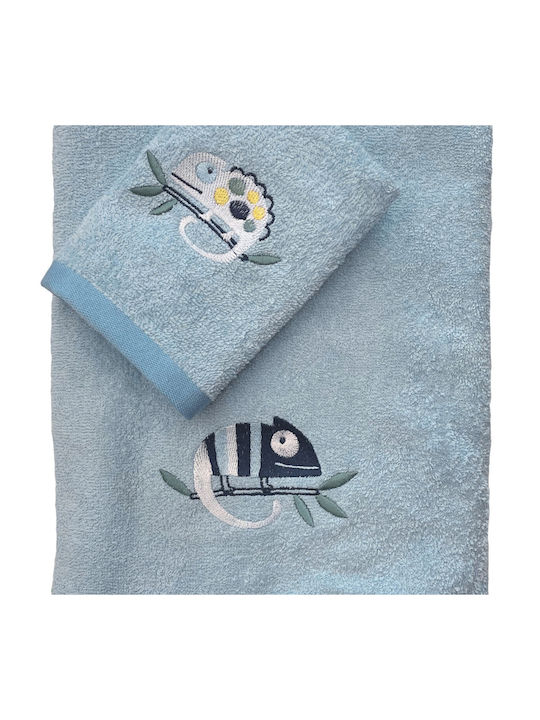 Das Home Σετ Βρεφικές Πετσέτες 2τμχ 4935 Blue Βάρους 420gr/m²