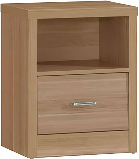 Caliber Wooden Bedside Table Sonoma Oak 47x39x47cm