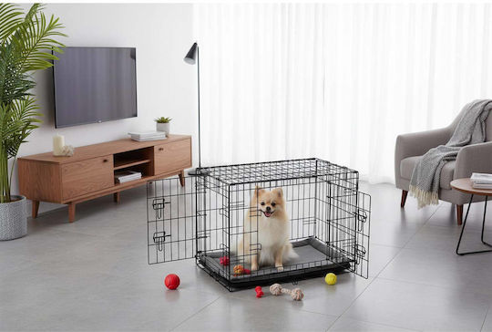 Pethaus Wire Dog Cage Small Gray 75x45x54cm