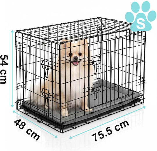 Pethaus Wire Dog Cage Small Gray 75x45x54cm