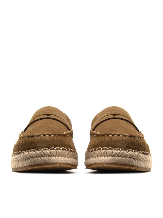 Tommy Hilfiger Mocasini Bărbați Din Catifea Maro Tommy Hilfiger Mocasini Bărbați Din Catifea Maro