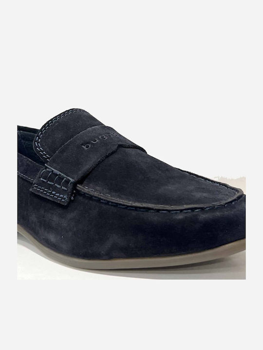 Suede Ανδρικά Loafers σε Μπλε Χρώμα