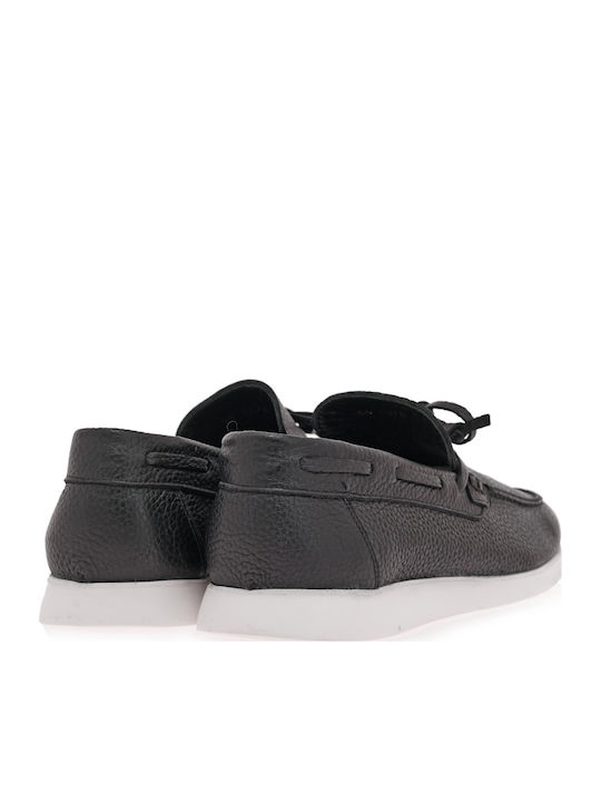 Δερμάτινα Ανδρικά Loafers σε Μαύρο Χρώμα