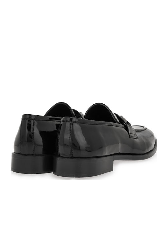 Δερμάτινα Ανδρικά Loafers σε Μαύρο Χρώμα