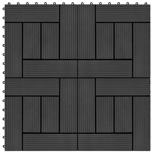 vidaXL Material for Garden Flooring from WPC 30x30cm 11 Pieces