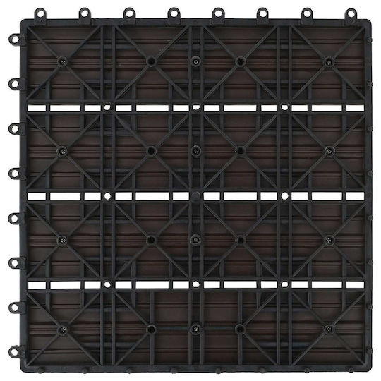 vidaXL Material Pentru Pardoseală De Grădină Din WPC 30x30cm 11 Bucăți