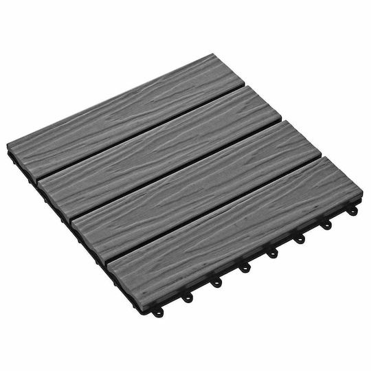 vidaXL Tile for Garden Flooring from WPC 3x3cm 11 Pieces
