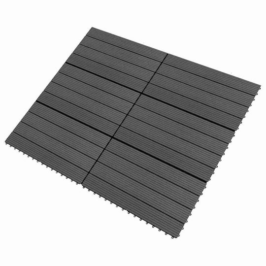 vidaXL Πλακάκι για Δάπεδο Κήπου από WPC 60x30εκ. 6τμχ
