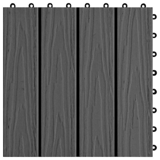 vidaXL Tile for Garden Flooring from WPC 3x3cm 11 Pieces