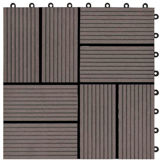 vidaXL Material for Garden Flooring from WPC 30x30cm 11 Pieces
