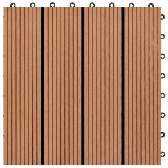 vidaXL Material for Garden Flooring from WPC 30x30cm 11 Pieces