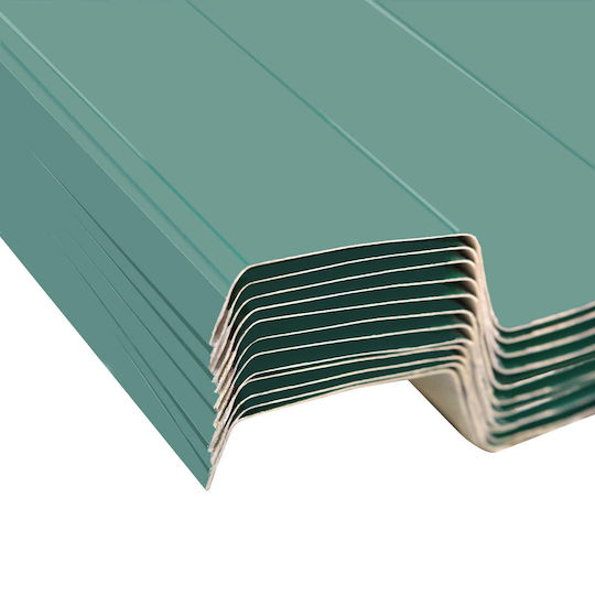 vidaXL Garden Fencing Material Made of Steel 129x45x45cm 12 Pieces Green
