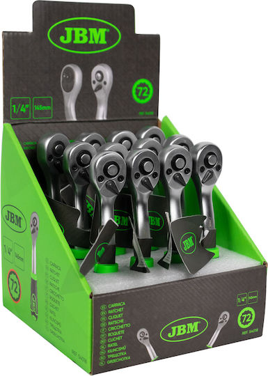 JBM Ratchet 1/4" 14.5cm with 72 Blades