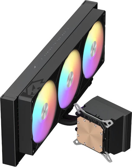 GameMax Glacier 360 Υδρόψυξη AIO CPU με 3 Ανεμιστήρες και ARGB Φωτισμό