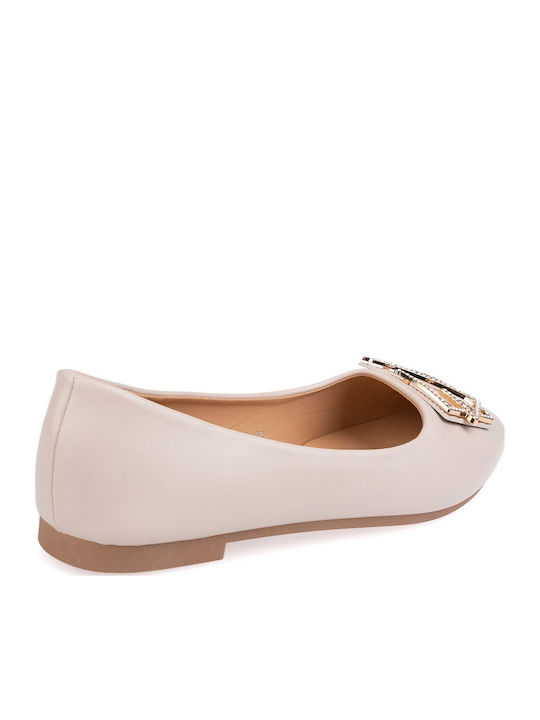 Women's Ballerina Shoes Beige