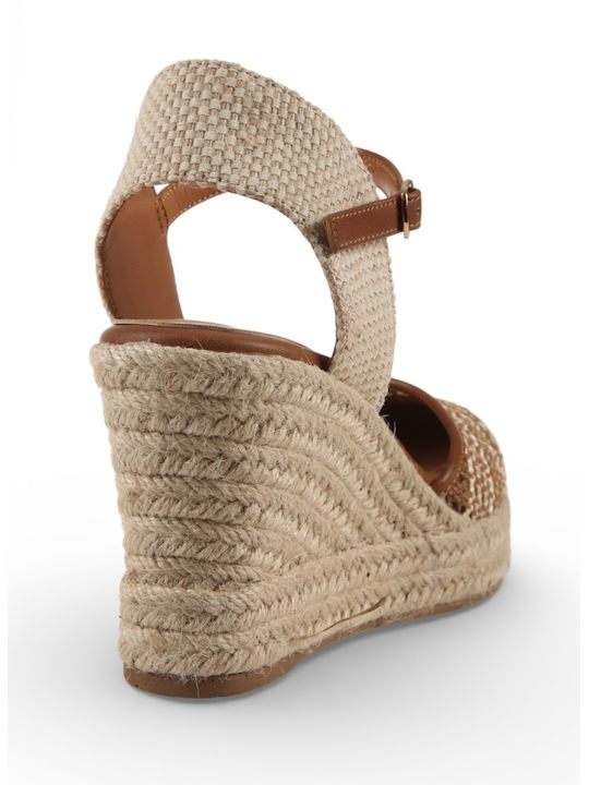 Summer Women's Platform Espadrilles Style Brown