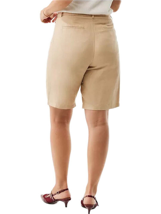 Mexx Women's Linen Bermuda Beige