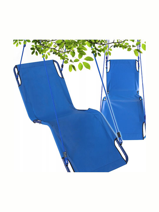 Leagăn Fotoliu cu Suport și Pernă din Material Textil Gri Rezistent până la 150kg 170x56.5x190cm Leagăn Fotoliu cu Suport și Pernă din Material Textil Gri Rezistent până la 150kg 170x56.5x190cm