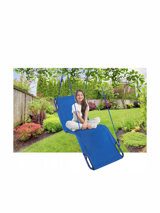 Leagăn Fotoliu cu Suport și Pernă din Material Textil Gri Rezistent până la 150kg 170x56.5x190cm