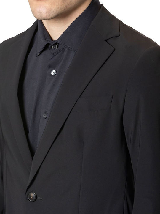 Summer Men’s Suit Jacket Slim Fit Black