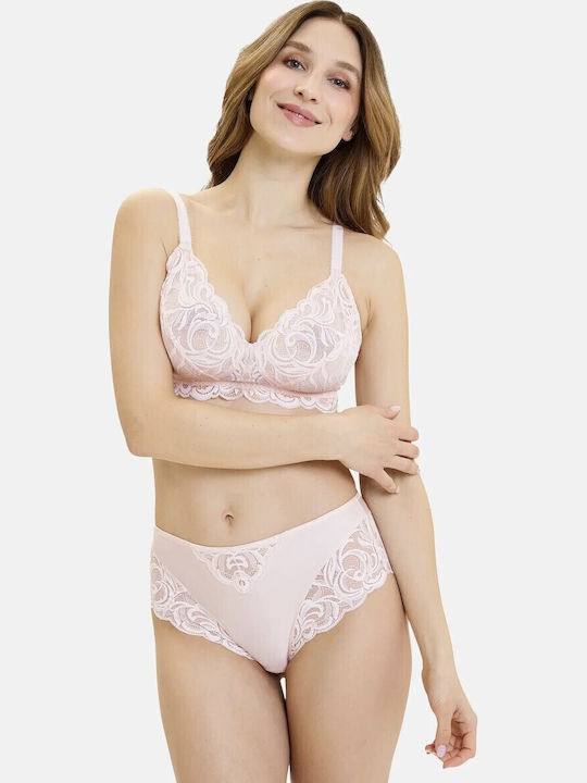 Rose Poudre Σουτιέν χωρίς Ενίσχυση & χωρίς Μπανέλες