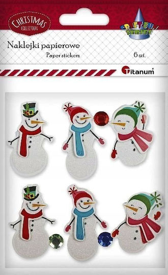 3d Paper Stickers Treasure Chest 6pcs Titanum