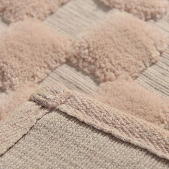 Lenjerii Deosebite Non-Slip Set Cotton Bath Mats Powder 2 Pieces