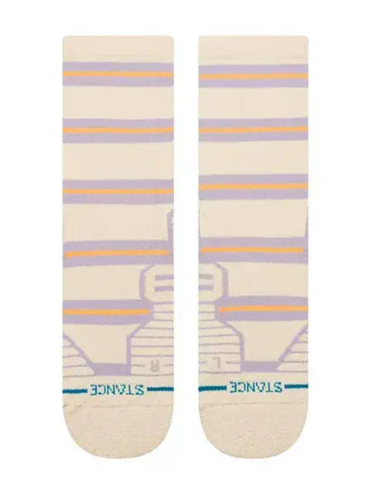 Stance Stripe Mid Αθλητικές Κάλτσες Μπεζ