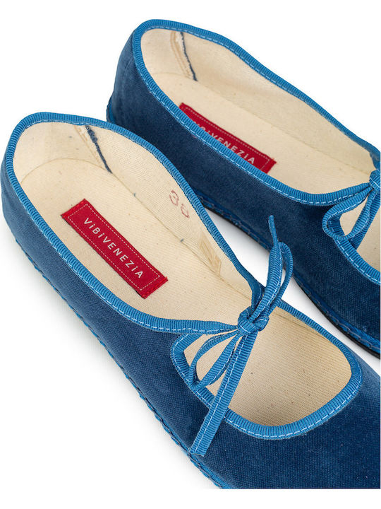 Damen Ballerinas in Blau Farbe