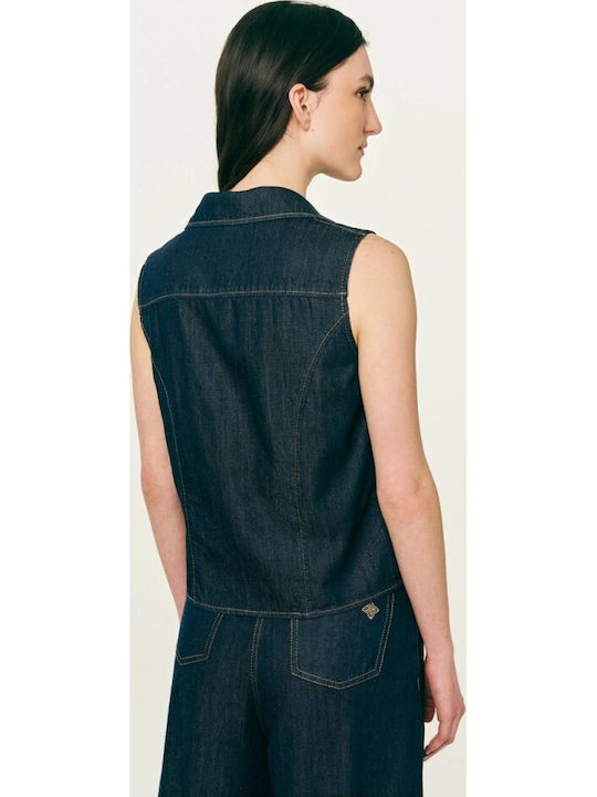 Blaues Damen Weste
