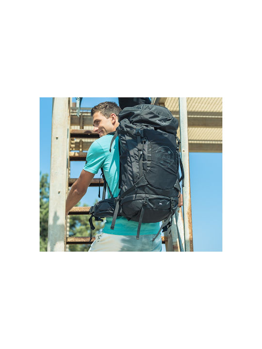 Maui & Sons Ορειβατικό Σακίδιο 70lt Αδιάβροχο Μαύρο Expedition
