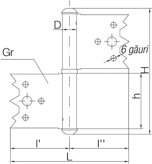 Recessed Hinge Fer Left Cep 79.5/76 Day Ext 211013zi