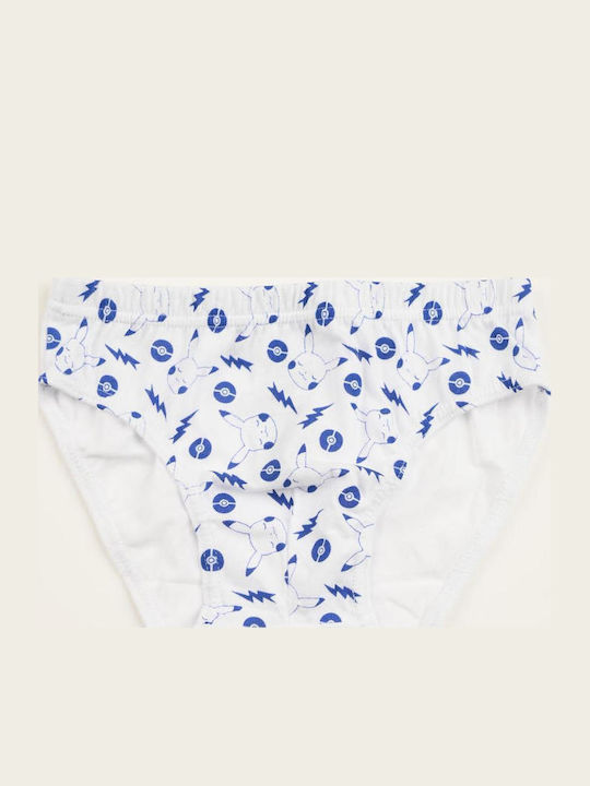 Superheroes Kids Set With Panties Blue White Light Blue 3 Pieces