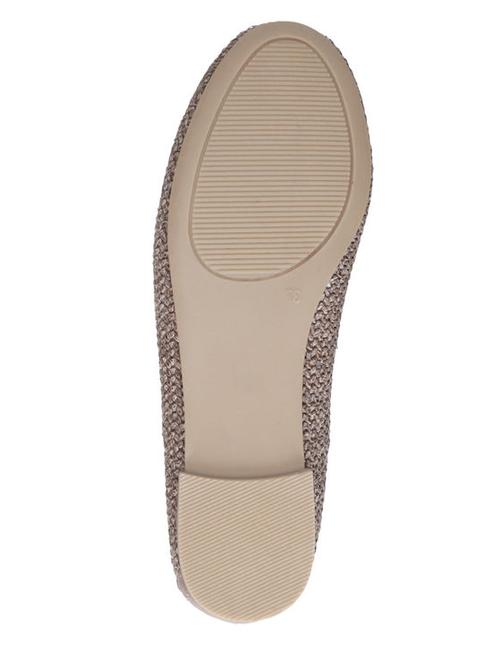 Damen Ballerinas in Brauner Farbe