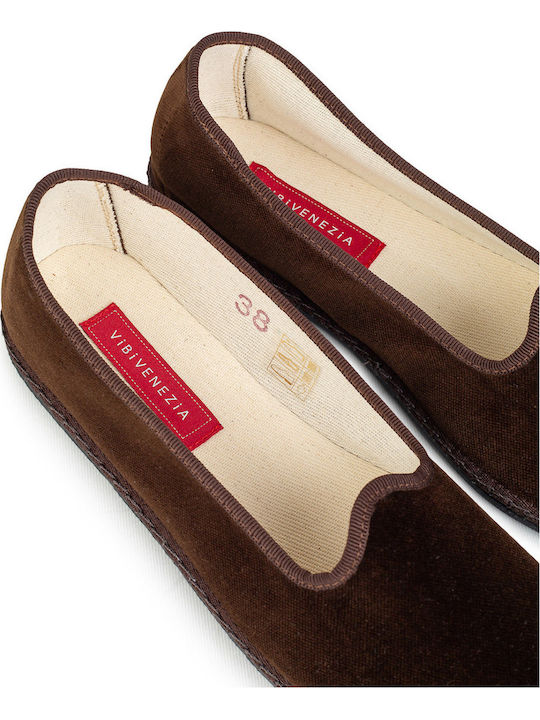 Damen Ballerinas in Braune Farbe