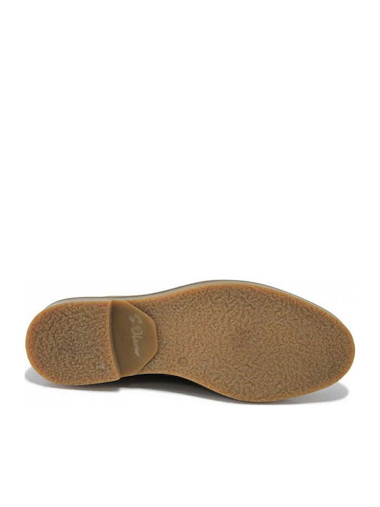Leather Men's Loafers in Brown Color